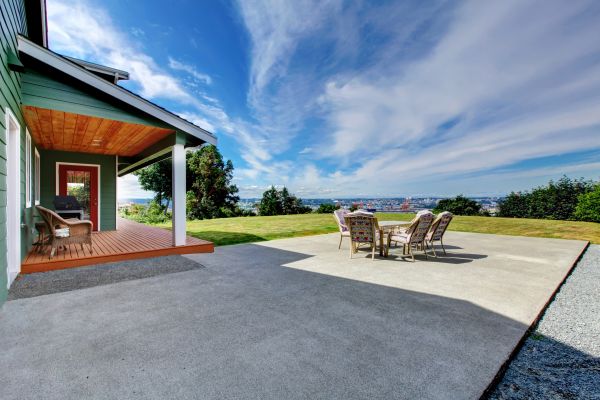 Backyard Concrete Paving in West Jordan
